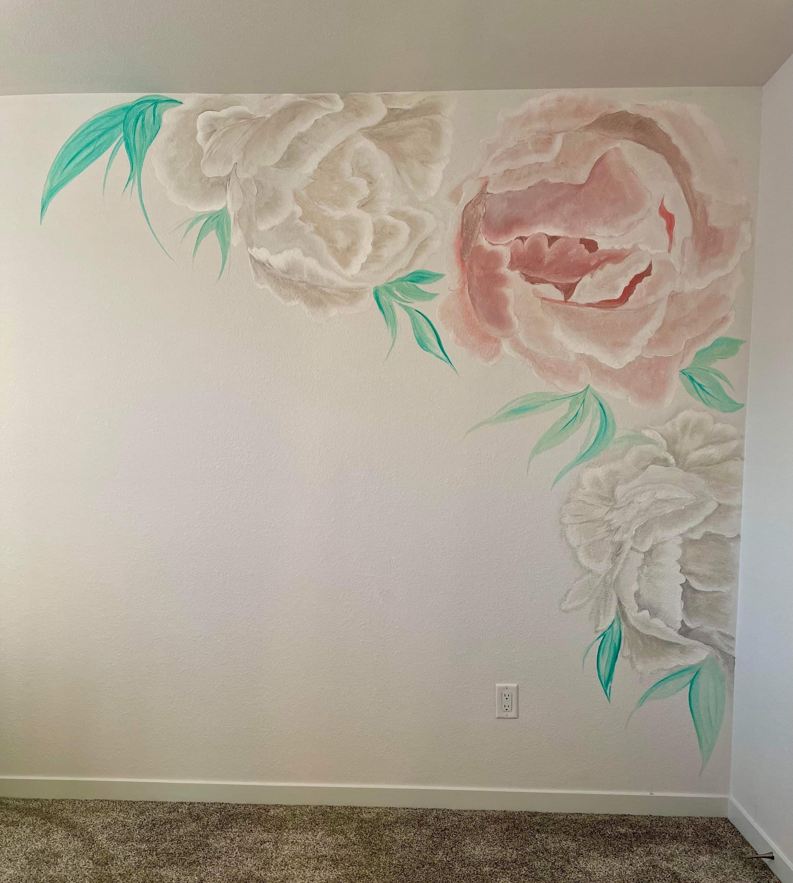 Peony Nursery Mural — photo 3