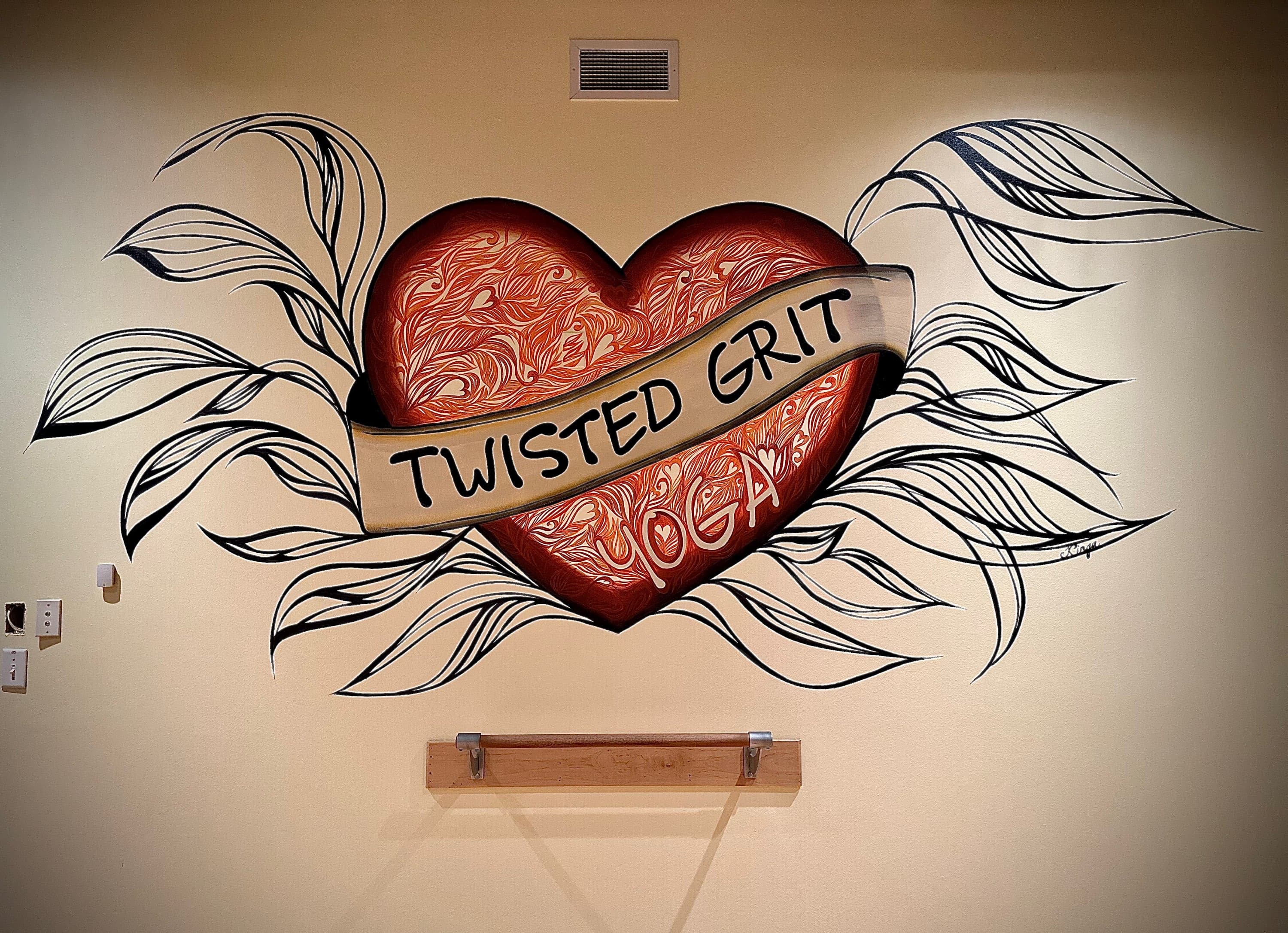 Twisted Grit Yoga Mural — Twisted Grit Yoga, Sun Prairie, WI