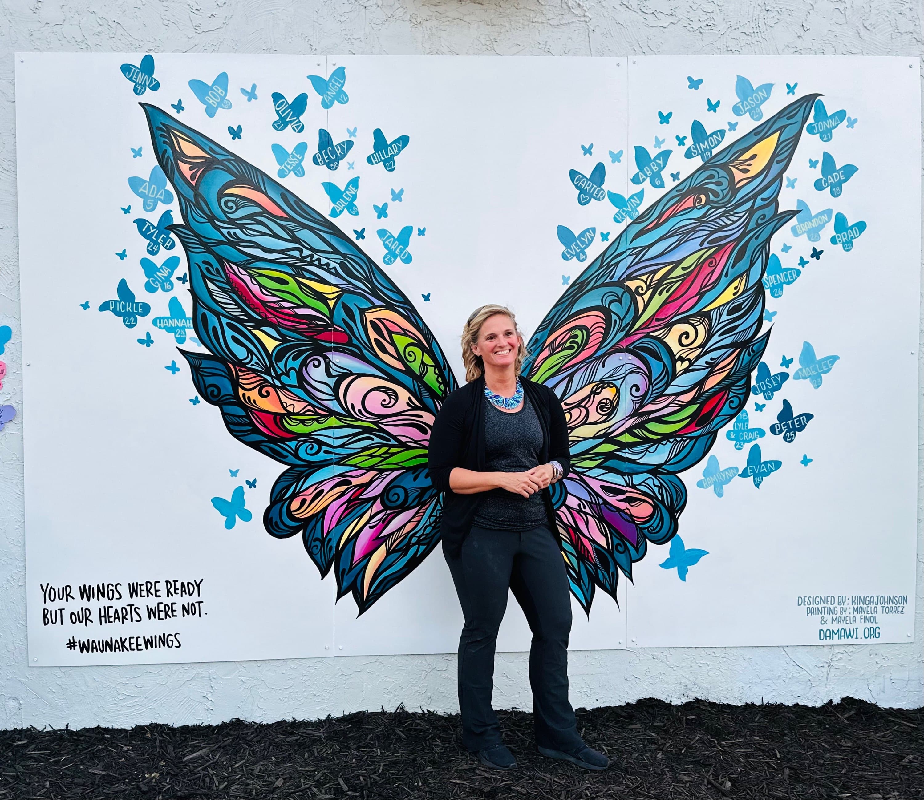 Waunakee Wings Mural — Wanabike Shop, Waunakee, WI