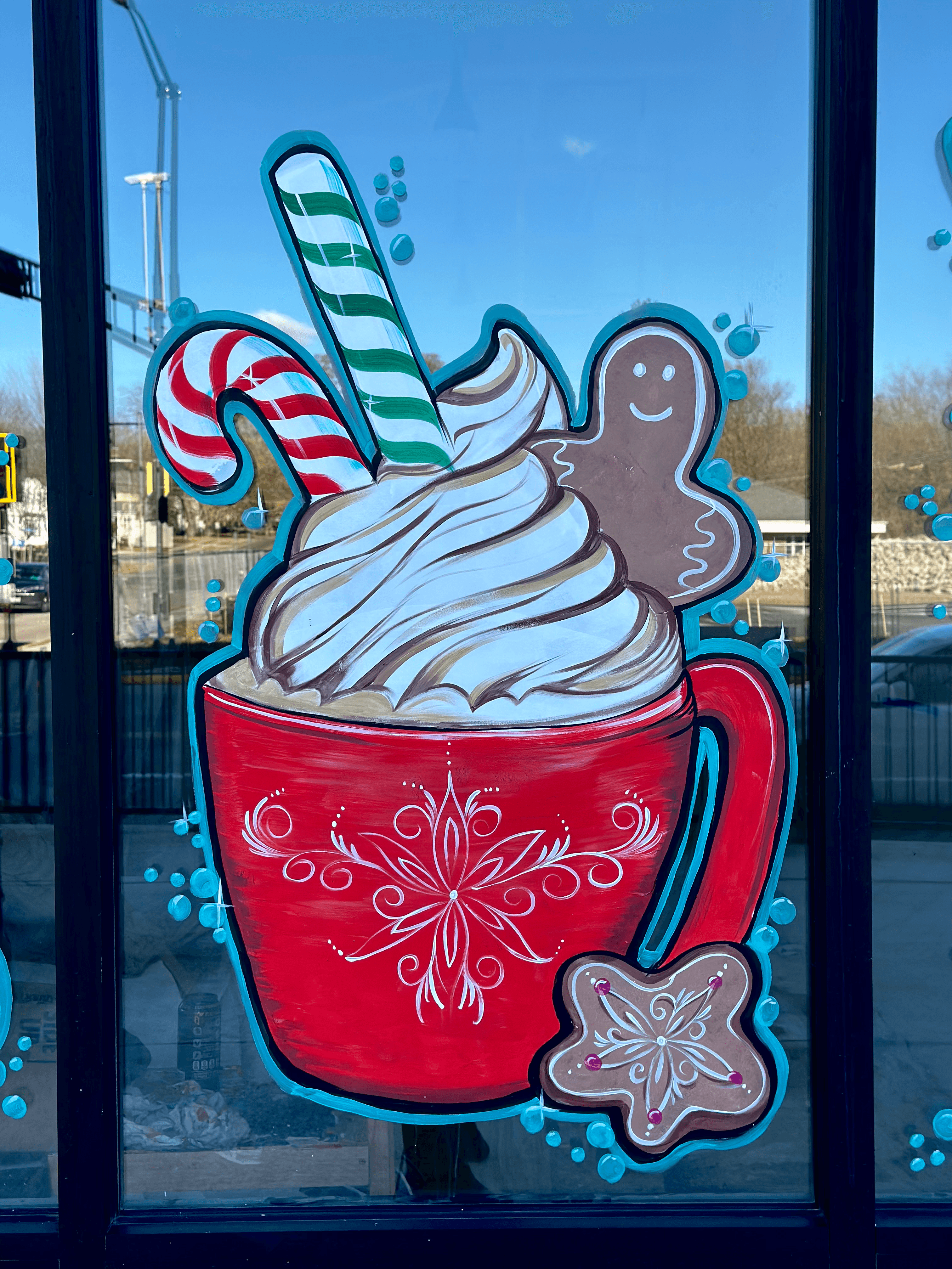 Window painting — seasonal design