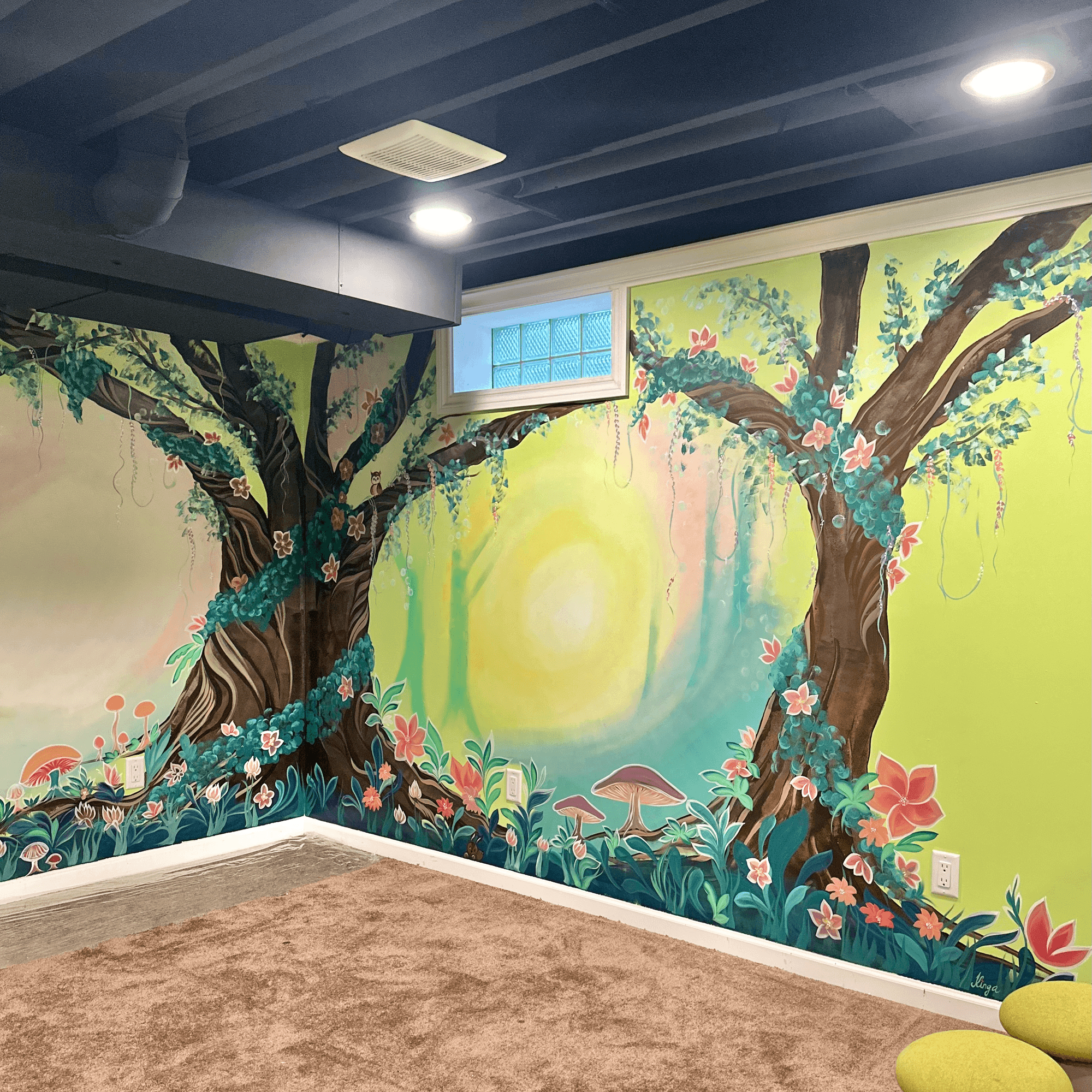 Fantasy Fairy Forest Mural — photo 2