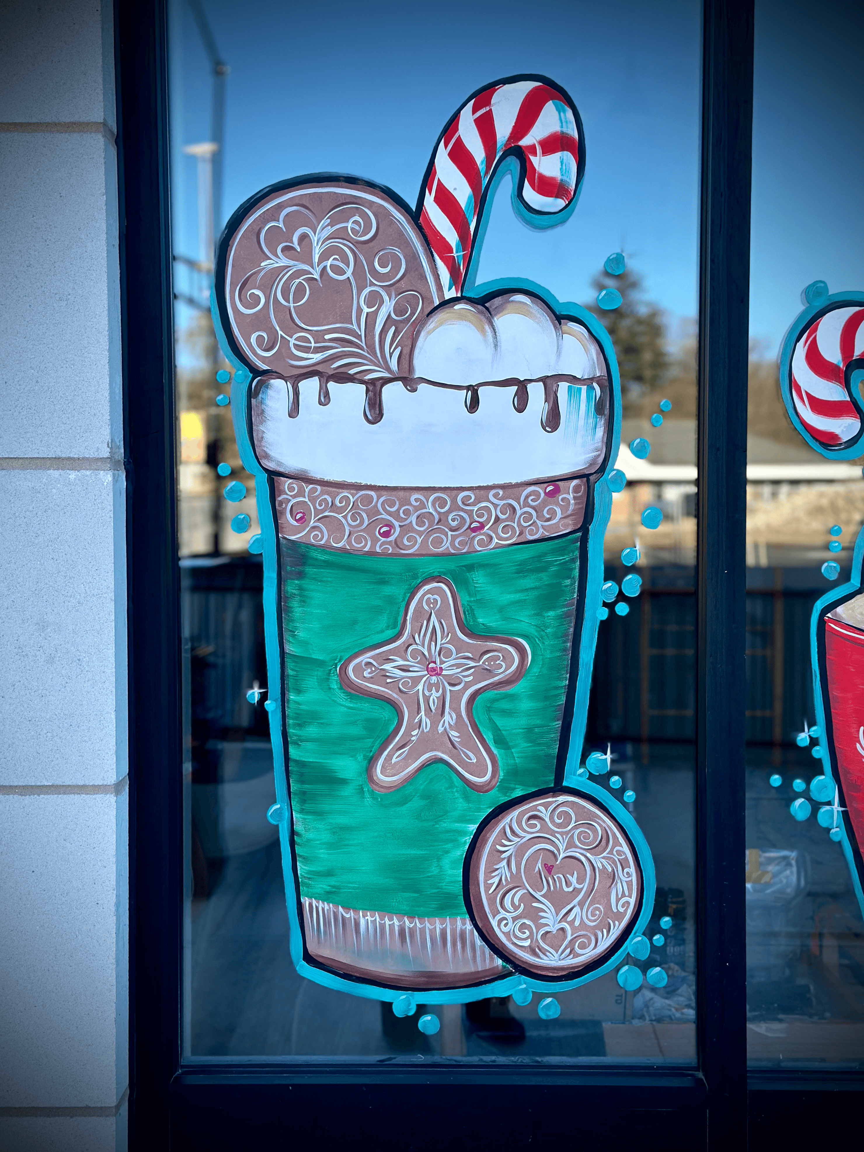 Window painting — seasonal design