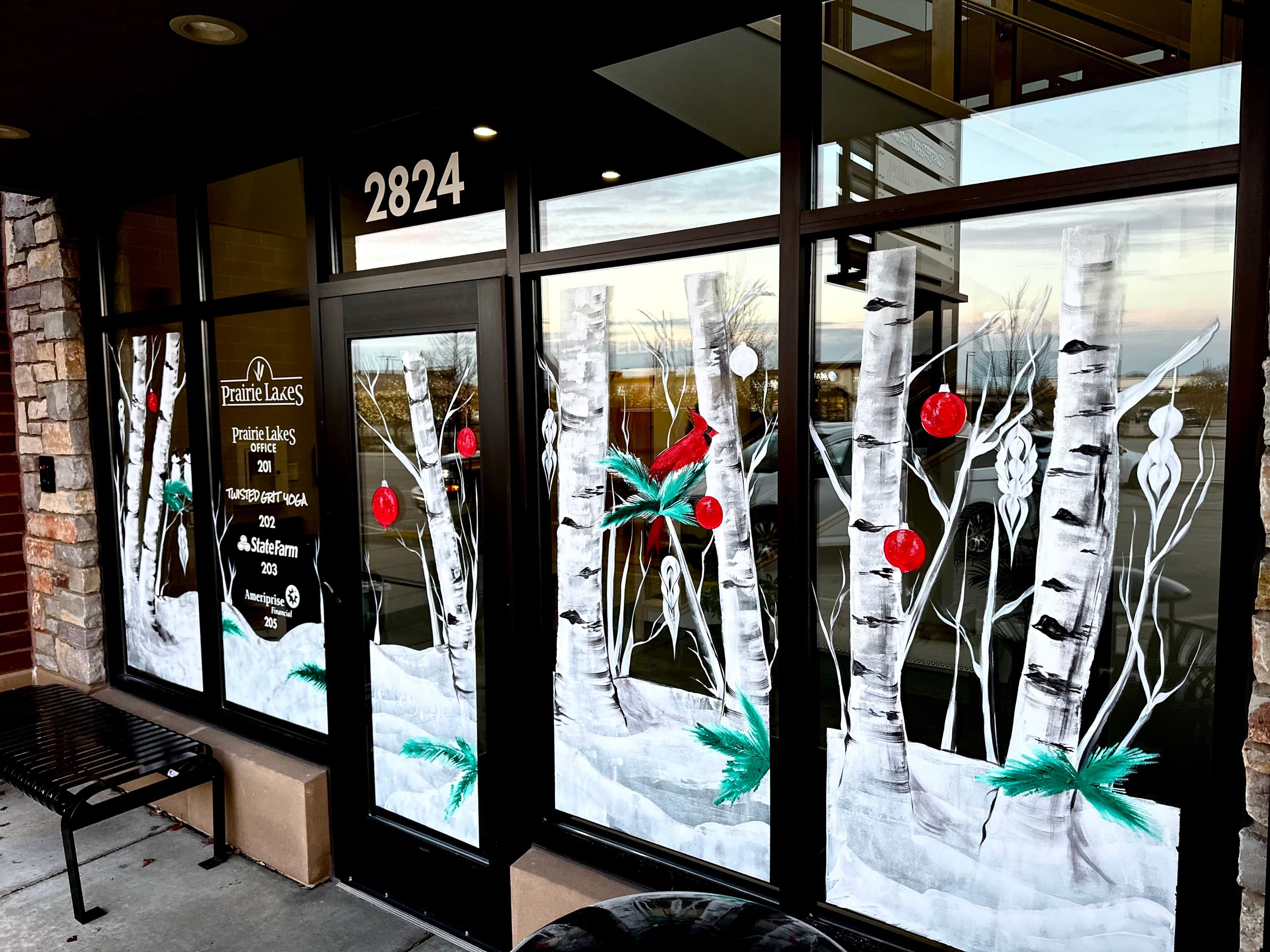 Window painting — seasonal design