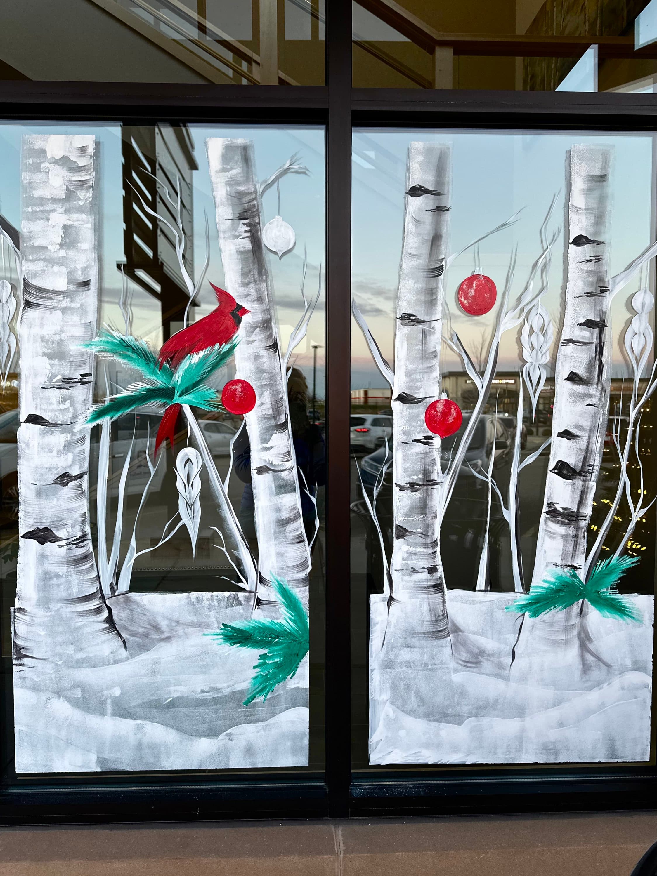 Window painting — seasonal design