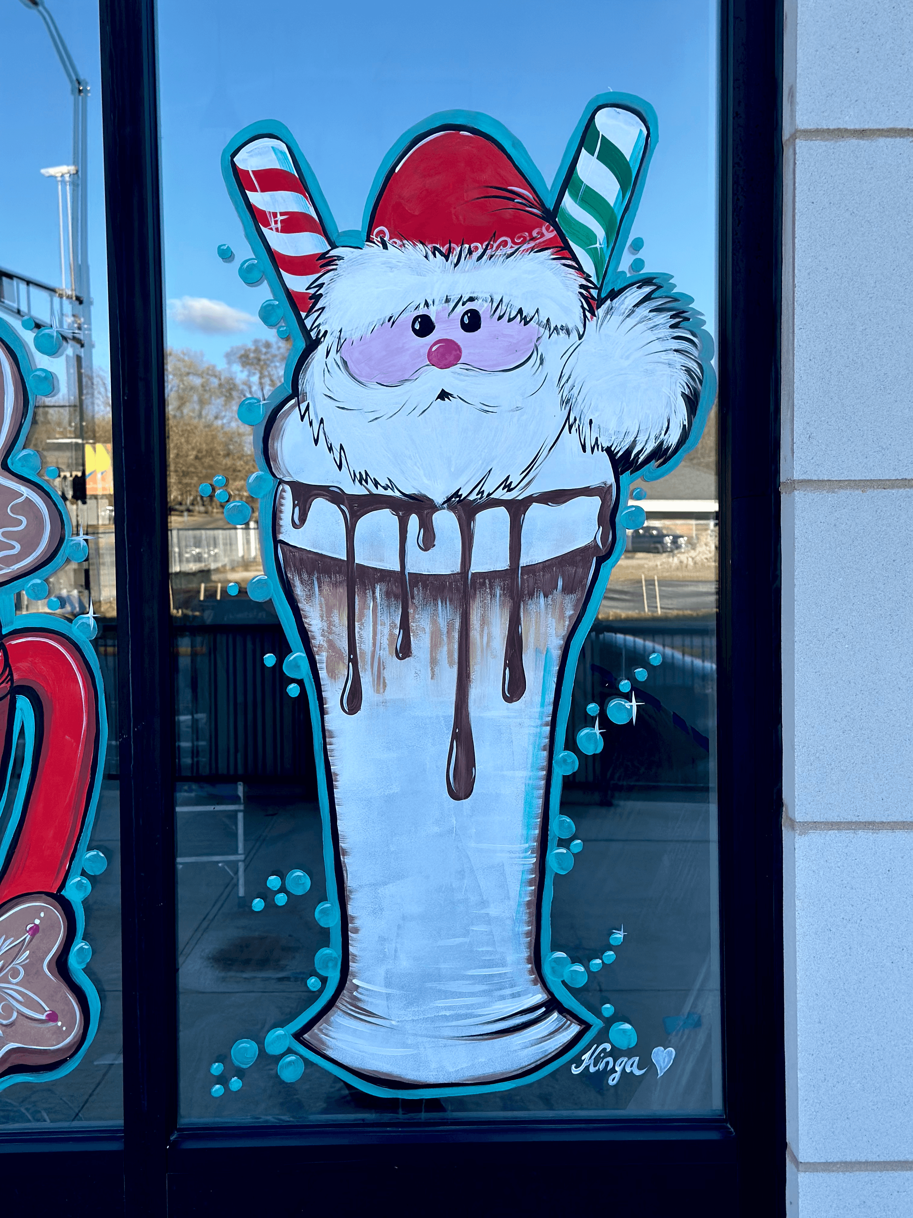 Window painting — seasonal design
