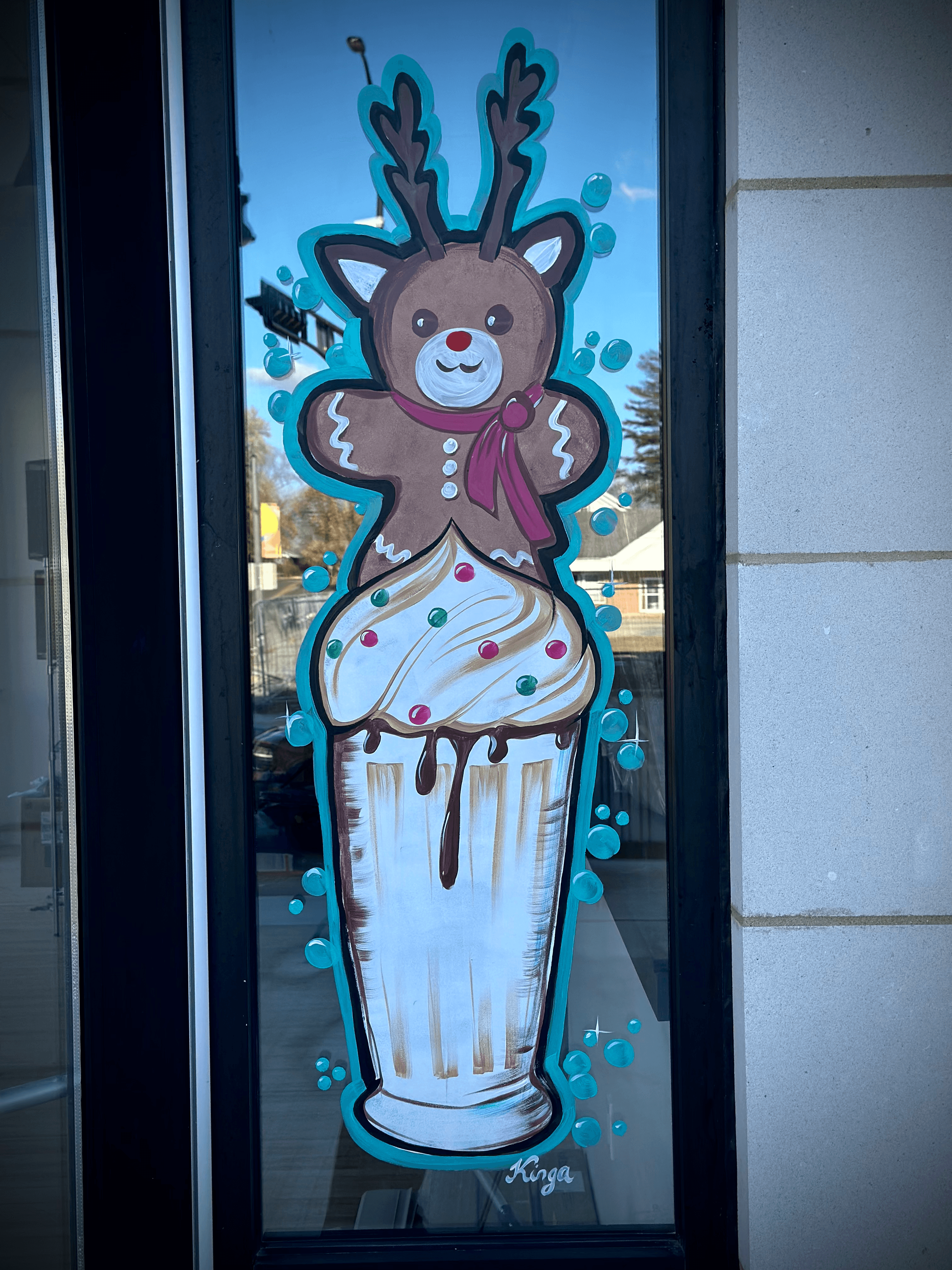 Window painting — seasonal design